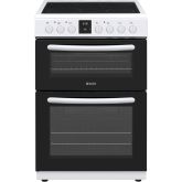 Haden HE65DOPW 60Cm Electric Cooker Double Oven White