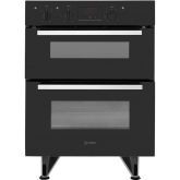Indesit IDU6340BL Built Under Double Oven Black