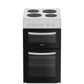 Indesit ITE5EMW Twin Cavity Electric Cooker White