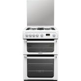 Hotpoint HUG61P 60Cm Gas Double Oven White