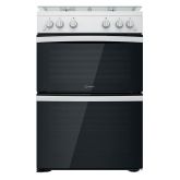 Indesit ID67G0MCWUK 60Cm Gas Double Oven White