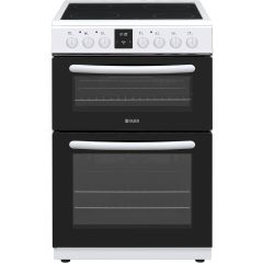 Haden HE65DOPW 60Cm Electric Cooker Double Oven White