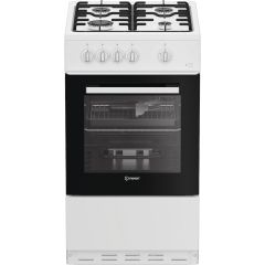 Indesit I5G1KMW Single Cavaity Gas Cooker White