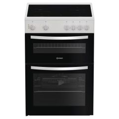 Indesit IDE6VMW Double Oven White