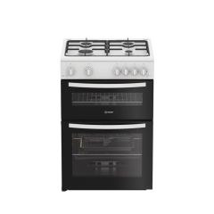 Indesit IDG6GW Gas Double Oven White