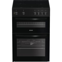 Indesit ITE6VMB 60Cm Twin Cavity Black