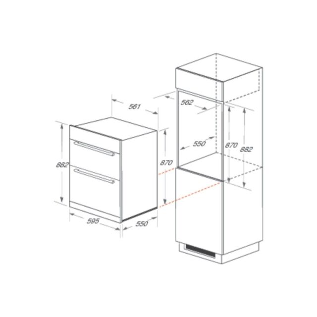 Hotpoint DD2540IX Built In Double Oven S-Steel