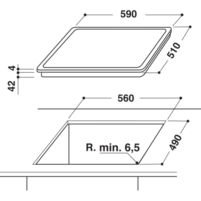 Hotpoint HR612CH Electric Hob