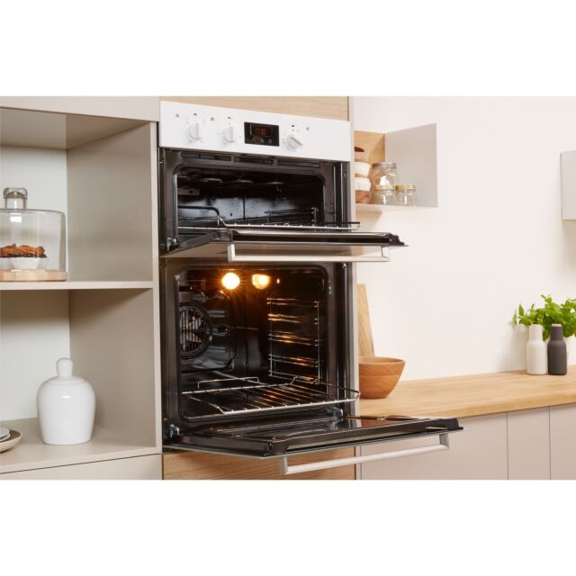 Indesit IDD6340WH Built-In Double Oven White