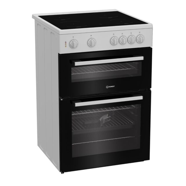 Indesit IT60V9KMW Double Cavity Electric Cooker White